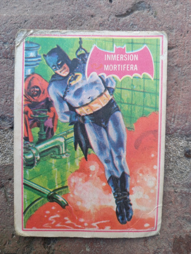 A- Figurita Batman Tarjeta Año 1966 N.12