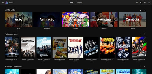 Imagem 1 de 2 de Novo Serviço De Streaming Jellyfin