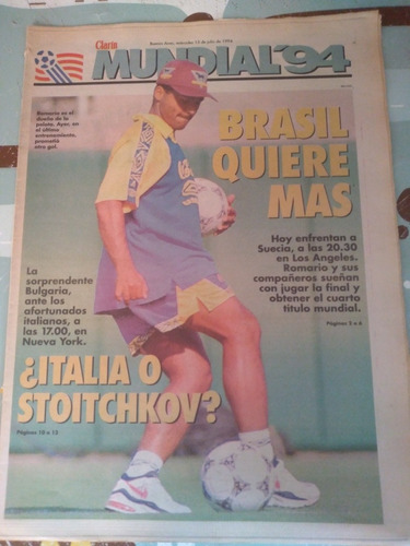 Diario Clarin Mundial 94 13 7 1994 