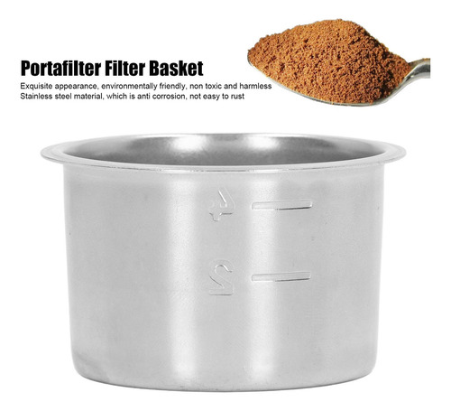 Cesta Con Filtro Poroso, 4 Tazas, Acero Inoxidable, Portafil