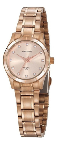 Relógio Seculus Feminino Long Life Rose Gold 20888lpsvra2
