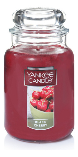 Vela Aromática Yankee Candle Jar Large Color Rojo Fragancia Black Cherry