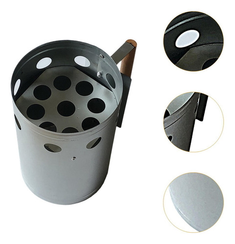 * Chimenea De Carbón Para Iniciar Carbón Vegetal,