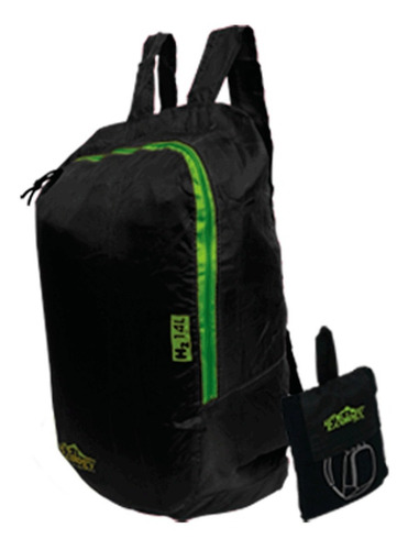 Imagen 1 de 5 de Bolso Morral De Bolsillo Plegable Unisex 14lts H2 Ecology