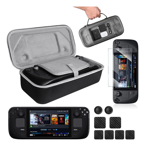 Funda De Transporte Benazcap [11 En 1] Compatible Con Steam