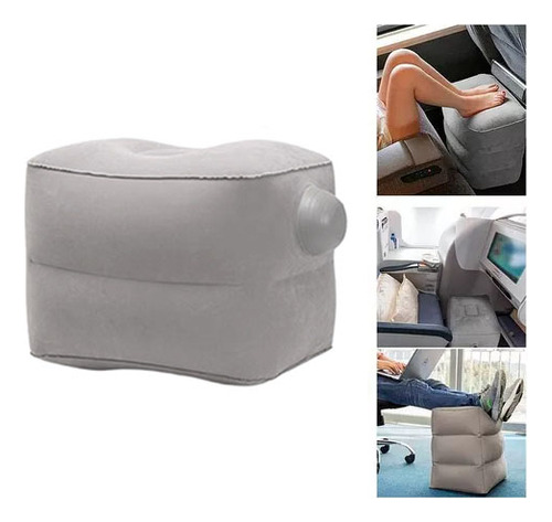 Almohada De Viaje En Avión Con Reposapiés Inflable