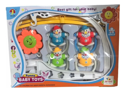 Movil Musical Plastico A Cuerda Cunero Para Dormir Bebes Toy