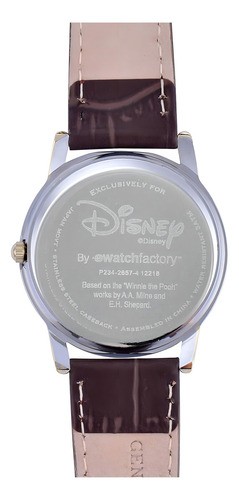 Reloj Disney W000545 Winnie The Pooh Adult Cardiff Cardiff Color de la correa Café Color del bisel Dorado Color del fondo Blanco