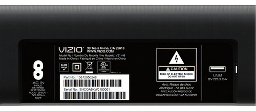 Barra de som de home theater Vizio V-series 2.1 - preta