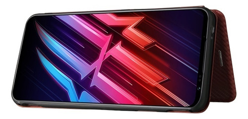 Funda De Carbono For Zte Blade/nubia, Con Tarjetero