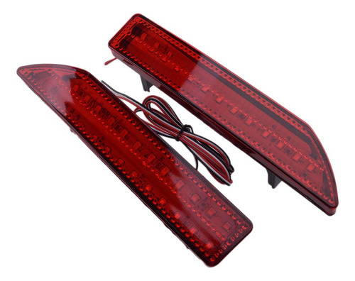 Citall 2 Pieza Led Rojo Parachoque Trasero Reflector Luz Crv