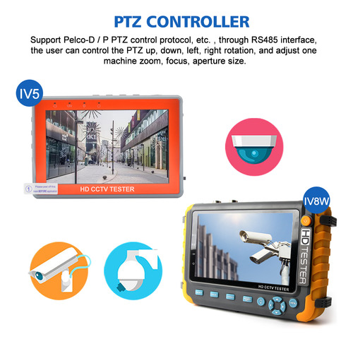5probador De Cámara De Seguridad Cctv 4k De 8mp, Monitor