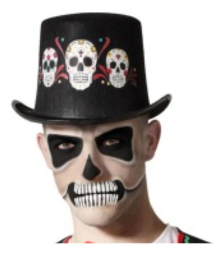 Gorro Copa Sombrero Copa Calavera Catrina Disfraz