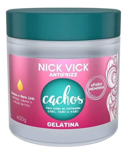 Nick Vick Antifrizz Gelatina Cachos 400 G