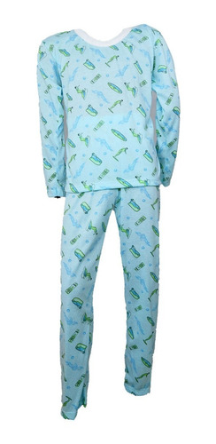 Pijama De Niño 2 Piezas Marga Larga Estampado Turpialito 