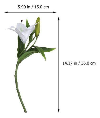 Flores De Seda Con Tallos De Lirio Artificial En Miniatura,