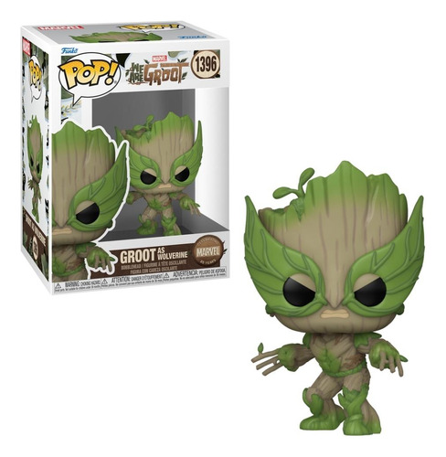 Boneco Funko Pop! Marvel 85 Anos - Groot Como Wolverine