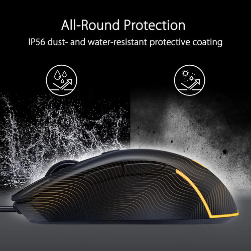 Mouse Asus 90mp0320-bmaa00 Para Juegos Color Negro