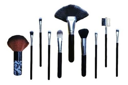 Set 10 Brochas Pinceles Maquillaje Of