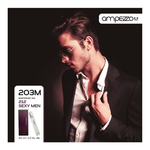 Imagem 1 de 1 de Deo Perfume Ampezzoitaly 203m 50ml Inspirado Em 212 Sexy Men