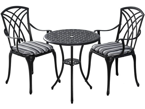 Kinger Home - Juego De Mesa De 3 Piezas Para Patio Y Bistró