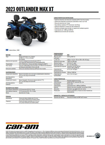 Can Am Outlander Max Xt
