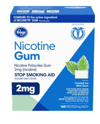 Nicorette 2mg White Ice Mint 160pcs