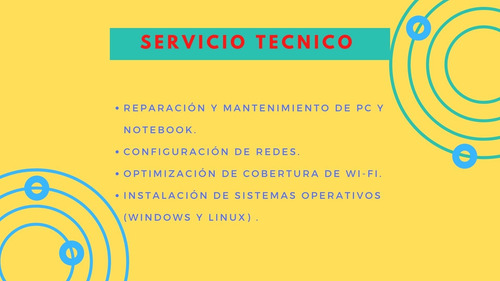 Imagen 10 de 10 de Técnico Notebook Computadoras Servicio Reparación Pc Redes