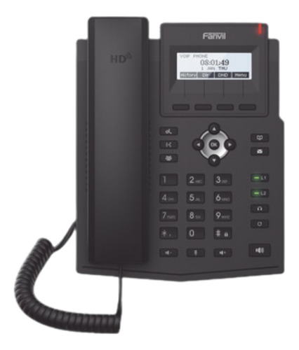 Teléfono Ip Empresarial Para 2 Lineas Sip Con Pantalla Lcd