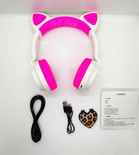 Audífono Orejas Gato Bluetooth, Radio Fm,+accesorio Celular