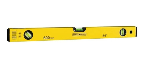 Imagen 1 de 3 de Nivel De Mano Aluminio 600 Mm 3 Gotas Crossmaster