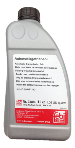 Kit 6 Óleo Câmbio Automático Febi Atf 33889 Azul sintético