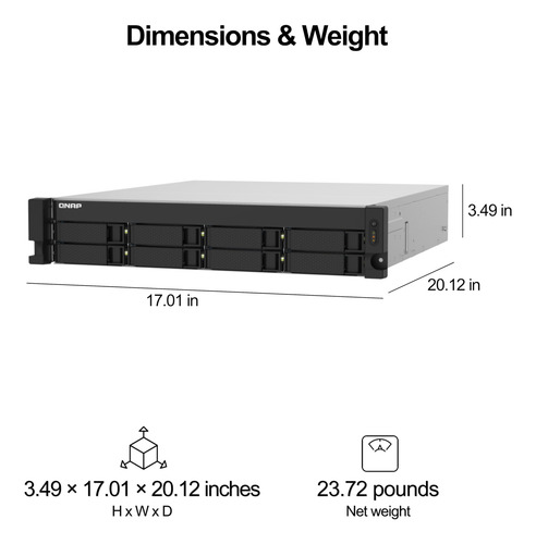 Armazenamento Conectado À Rede Qnap Ts-832pxu-4g 8 Compartim