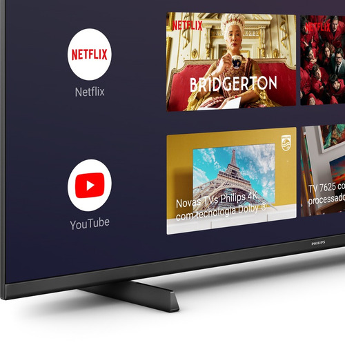 Imagem 4 de 6 de Smart Tv 70'' Uhd 4k Hdr Android 70pug7406 Philips