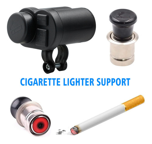 Cargador Usb Para Motocicleta, 12 V, Doble Conector Usb, Imp