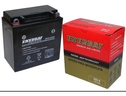 Bateria Enerbat 12n9-3b  Gel Cuatris 200 250 Chinos Beta 250