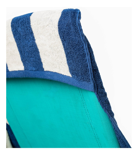 Toalla De Playa Individual Lineas Azul Reposera Dryhood