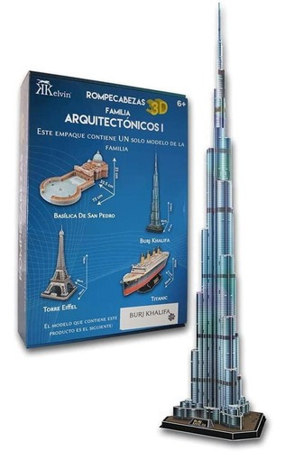 Rompecabezas 3d Burj Khalifa 136 Pz Kelvin