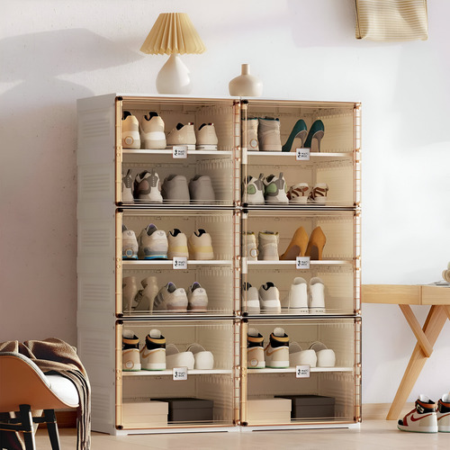 Organizador Para Zapatos Ventana Plegable 6 Compartimentos