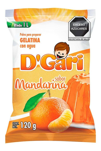 Gelatina D'gari Mandarina 120g