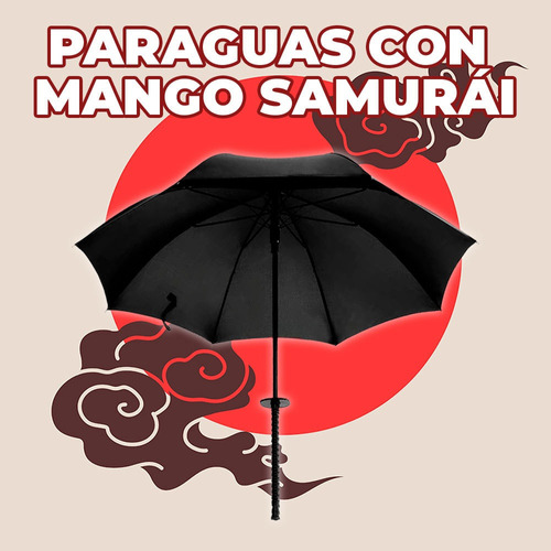 Paraguas Con Forma De Katana Sombrilla Samurai