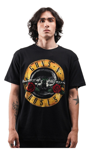 Camiseta Guns And Roses Vintage Logo Rock Activity