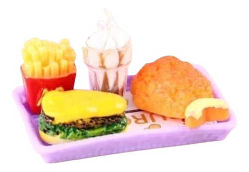 Set Bandeja Estilo Mac Donald ( Miniatura) Casa Muñecas