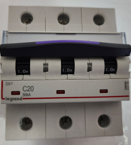 Interruptor Automatico 3p 20a Curva C 50ka 410162 Legrand