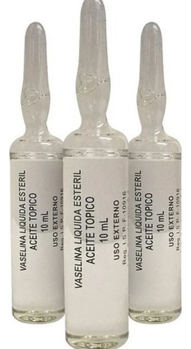 Vaselina Liquida Esteril 10ml - Aceite Topico(1 Ampolla) V/a