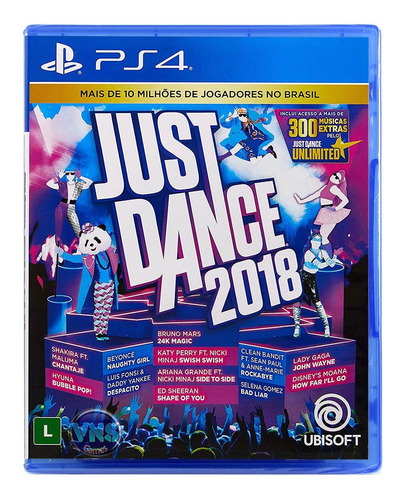 Just Dance 2018 - Ps4 - Novo - Mídia Física - Lacrado