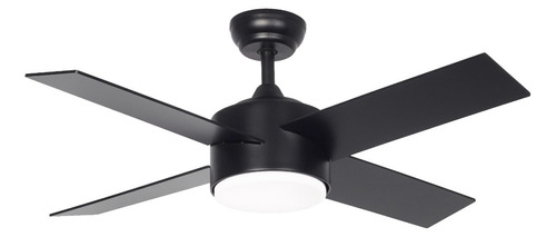 Ventilador De Techo Negro 441b Con Luz Y Control Remoto