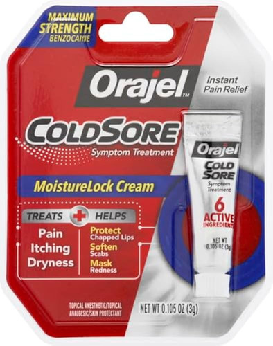 Orajel Cold Sore Crema De Alivio Instantáneo De Fuego Labial