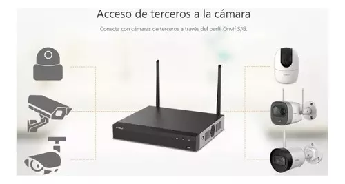 Add-on Cámara de seguridad WiFi Sistema inalámbrico con audio de 2 vías,  cámara IP de 5MP para sistema NVR expandible de 8 canales con adaptador de