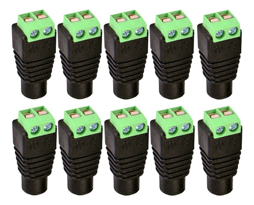 10 Pedazos 12v 120w 10a Hembra 5.5mm X 2.1mm Dc Power Jack